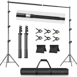 10x10ft Adjustable Backdrop Stand & Kit