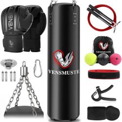 Punching Bag And Gloves 