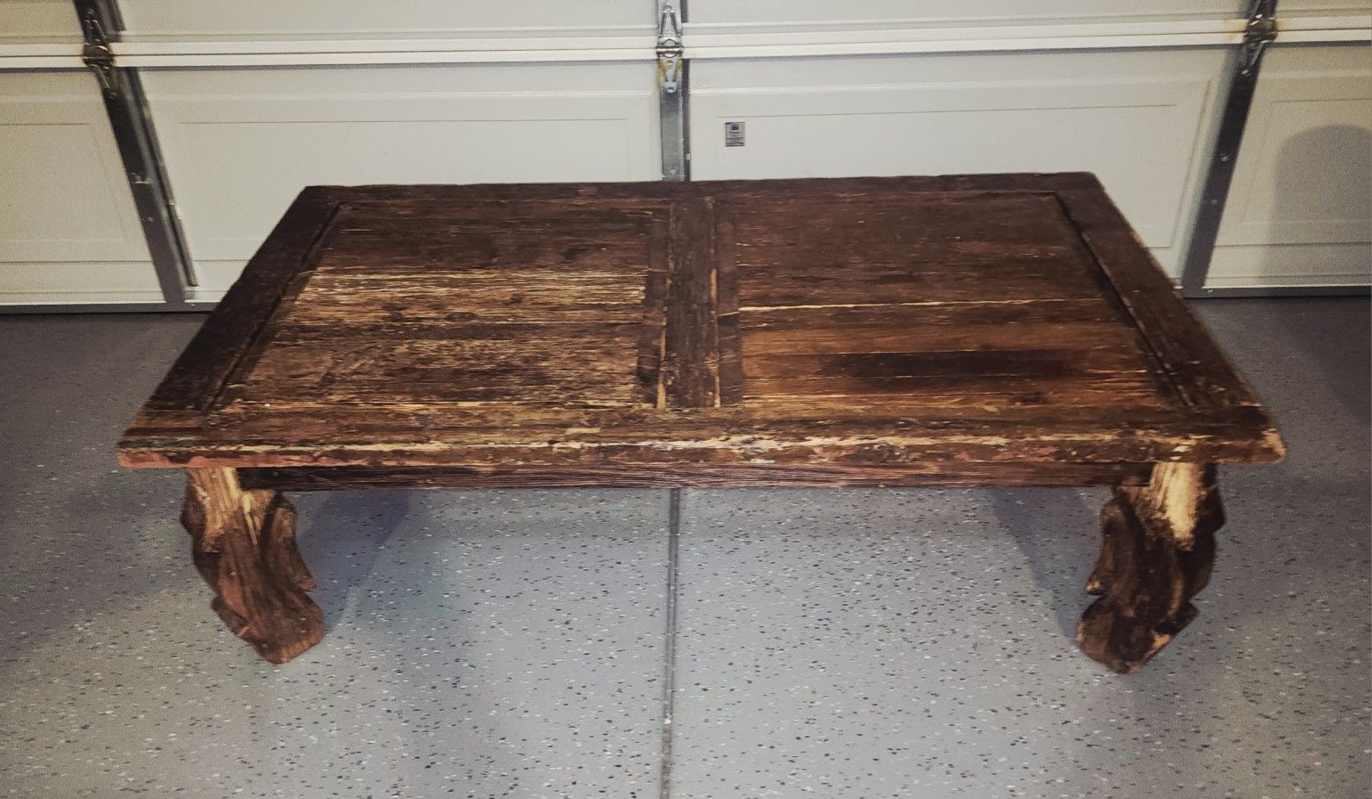 Rustic Custom Barn door Coffee Table 