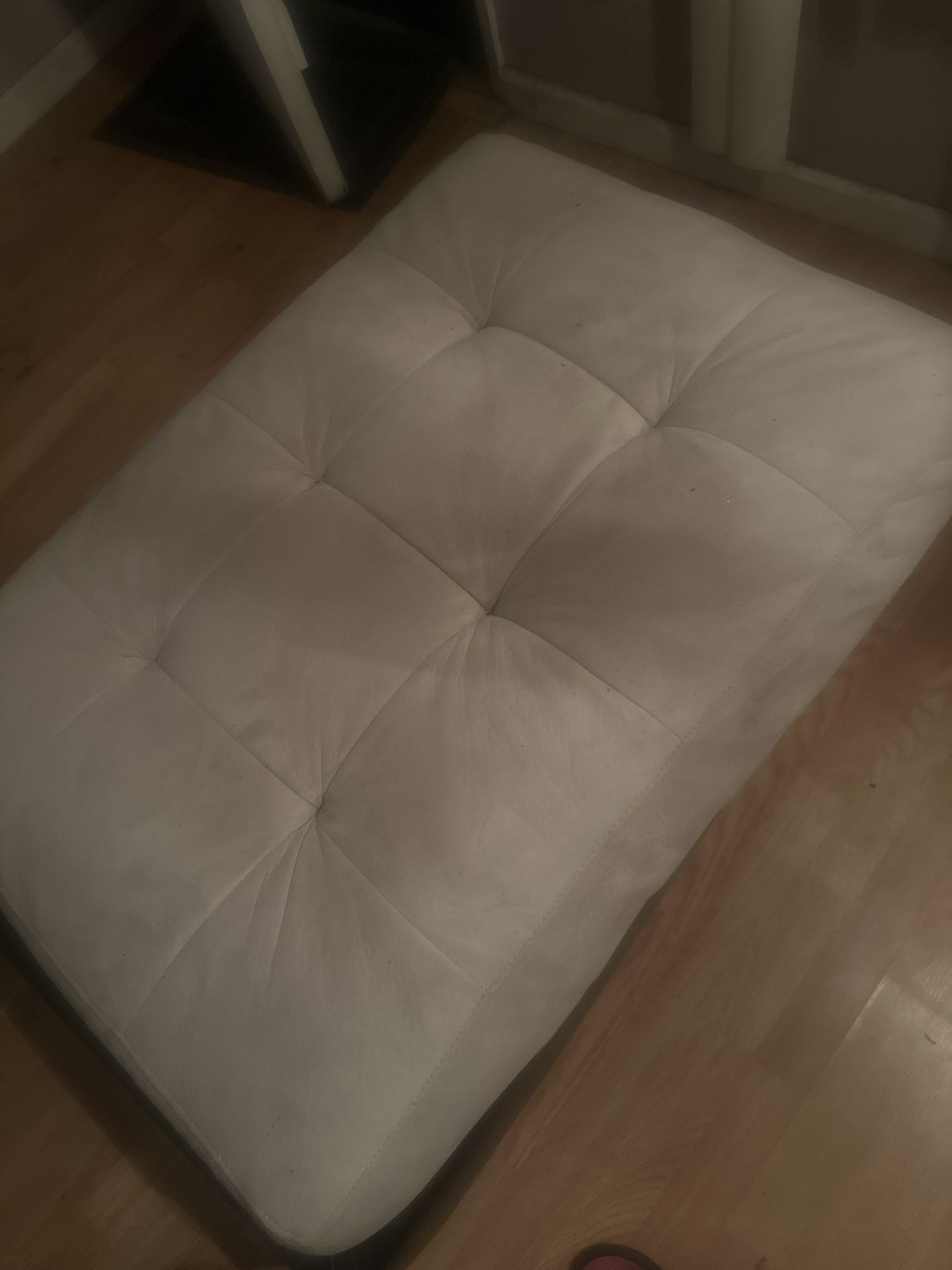 Off White Ottoman Suede Fabric