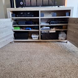 Tall Tv Stand  With Storage 