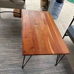 wood/iron Coffee Table