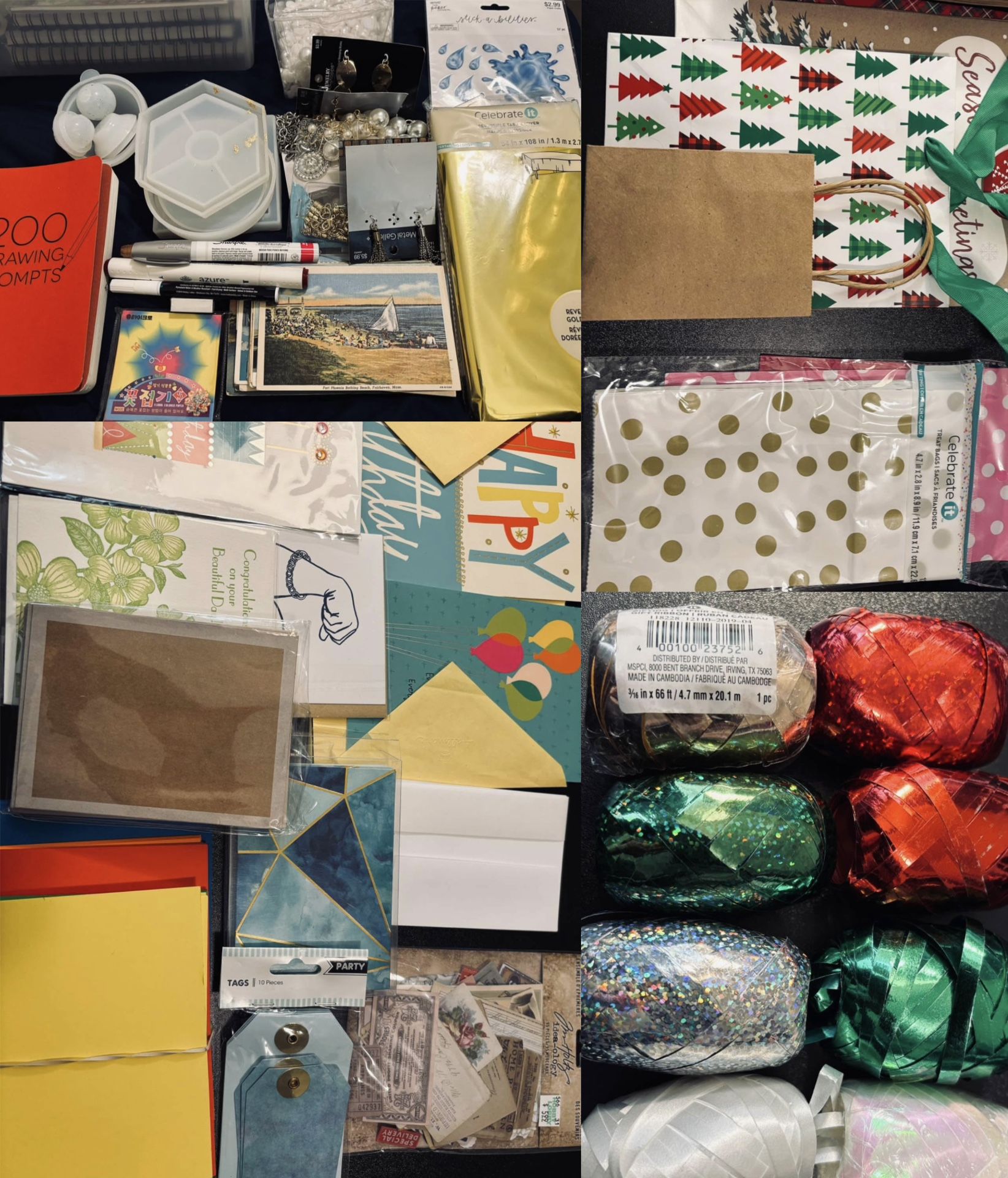 Crafting & Gift Bag Supplies Lot