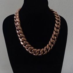 Rose Gold Cuban Link 22 mm