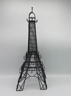 Black Metal Eiffel Tower Jewelry Stand