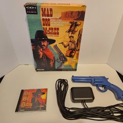 Mad Dog McCree shooting game Phillips CDi  CIB with Peacemaker Revolver Controller