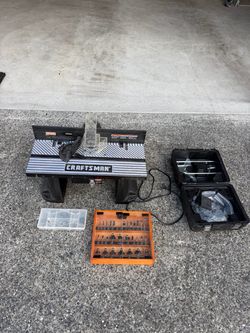 Craftsman Benchtop Router Table with Bits and Case