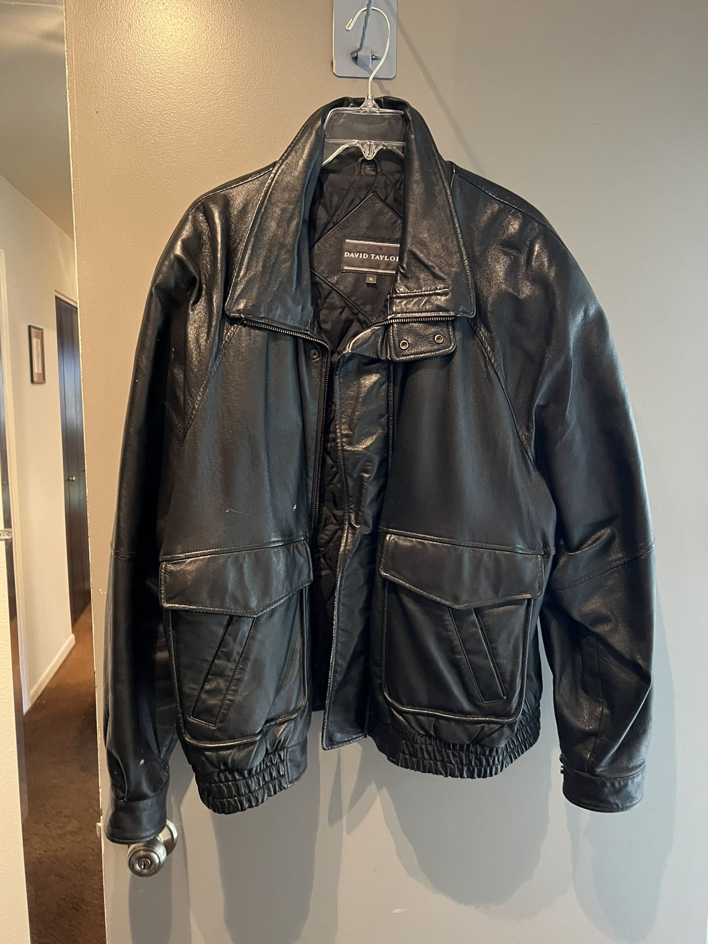 Black Leather Jacket, Bomber Style