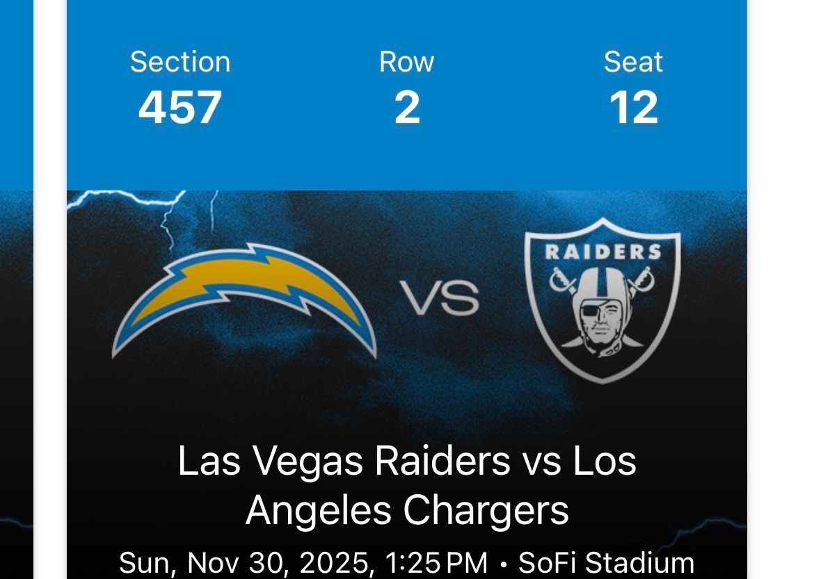 Chargers   Tickets  