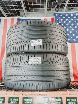 ✅ 2 USED TIRES 315/35ZR22 CONTINENTAL PREMIUMCONTACT6 SSR RUN-FLAT LUXURY SPORT SUV 3153522