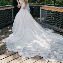 Satin Wedding Dress