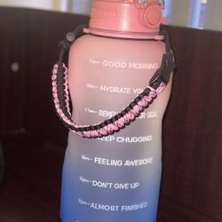 1 Gallon Motivational Water Bottle with Handle.