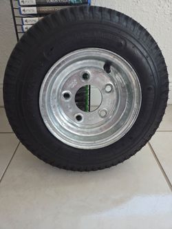 Trailer New Tire and wheel 4.80/4.00-8"