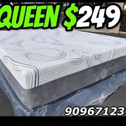 Queen Organic Cotton Hybrid Cool Memoryfoam Mattress Colchon