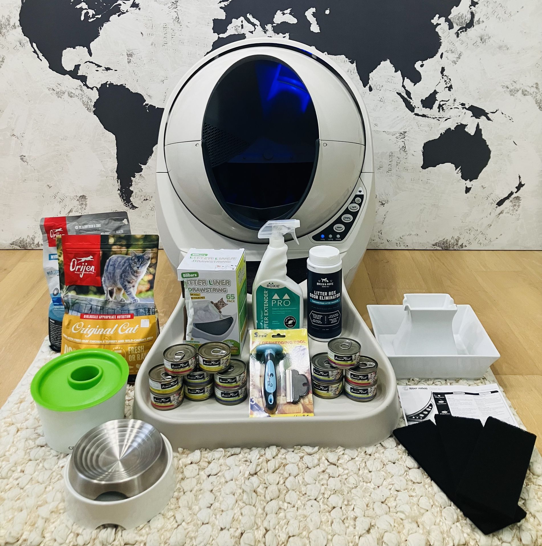 LIKE NEW - LITTER ROBOT - CONNECT - WITH STEPS - EXTRAS