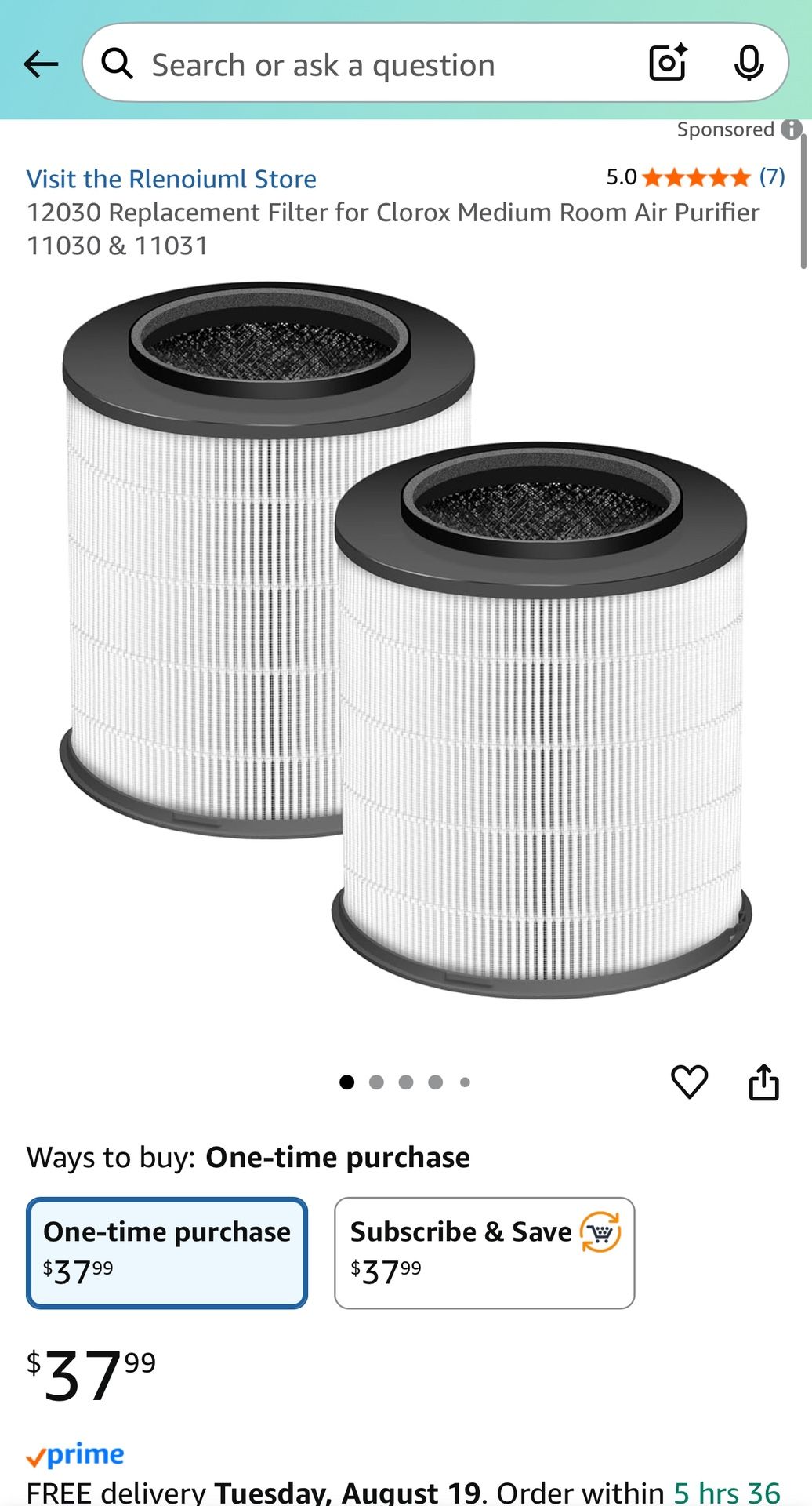 Brand New 2 Pack 12030 Replacement Filter