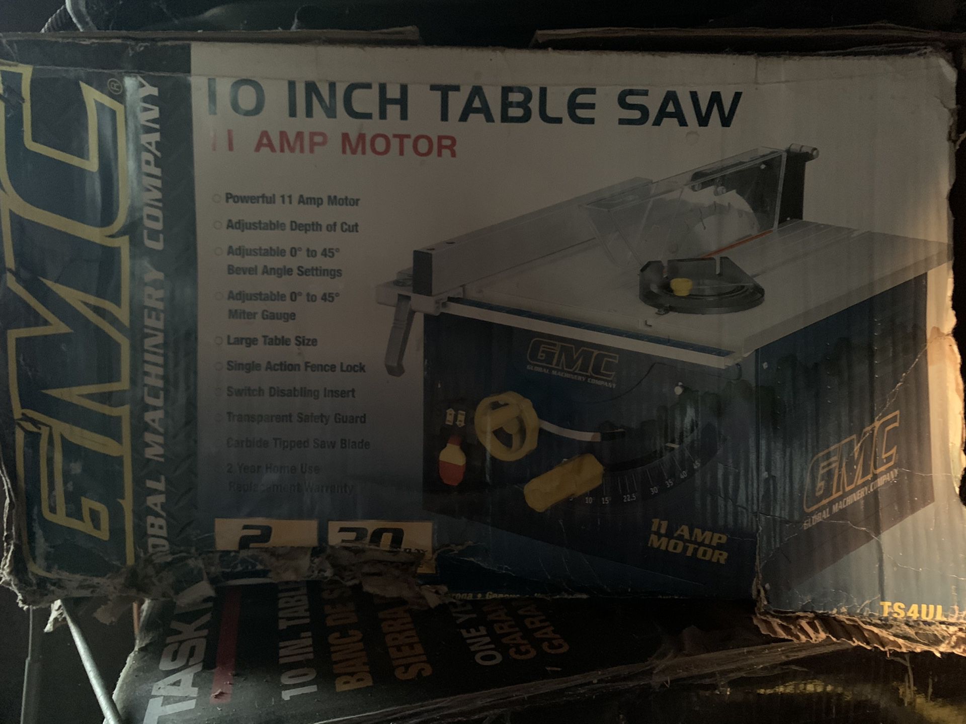 Brand New GMC 10” Table Saw