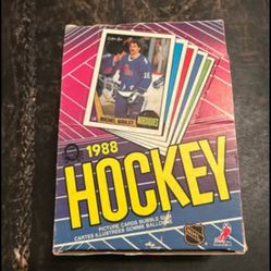 1987-88 Opchee Hockey Unopened Packs 24 Packs 1/2 Box Original Owner  Priced Per Pack  