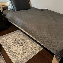 IKEA Twin bed frame with mattress
