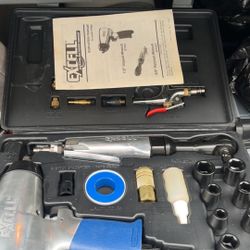 Air Impact Drill And Wrench Kit 