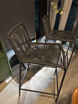 Balcony Table + 2 Chairs + 2 Bar Stools + Plant Pot – Bundle Deal