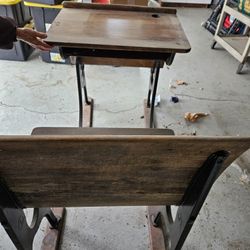 Antique school desk