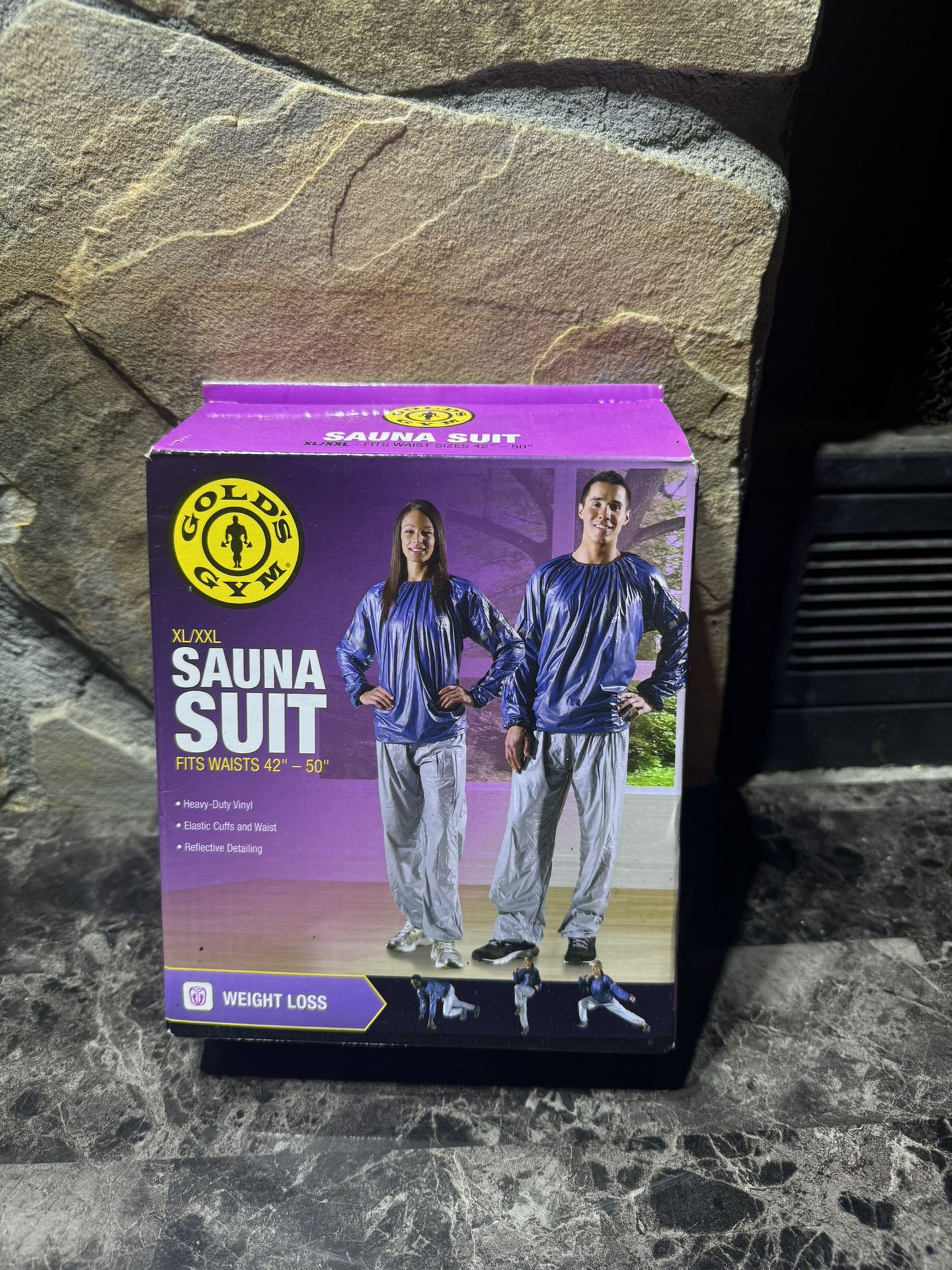 Golds Gym Sauna Suit (Size M/L Fits Waist Sizes 30"-38") 