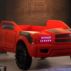 Brand New Red Truck Design Twin Bed Frame 