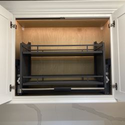 Pull Down Upper Cabinet Basket