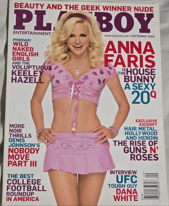 SEPTEMBER 2008 PLAYBOY MAGAZINE (NO LABEL) FEATURING ANNA FARIS