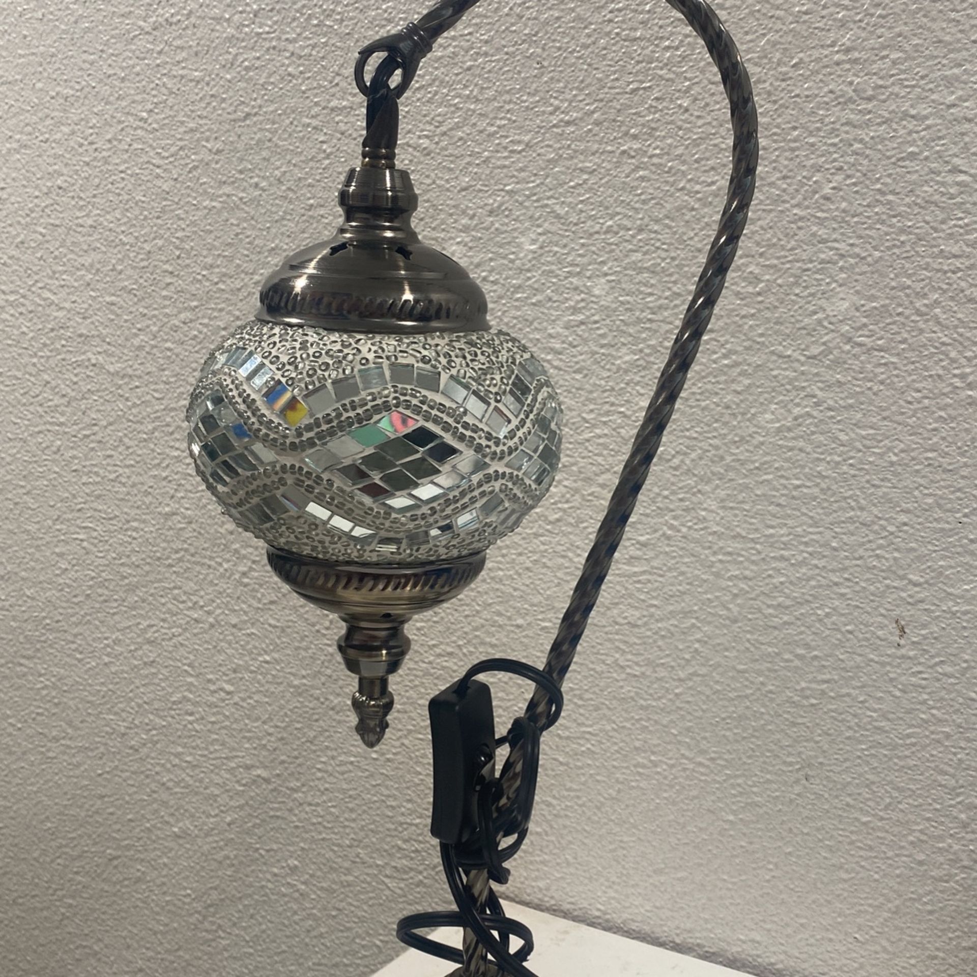 Crystal Silver Lamp