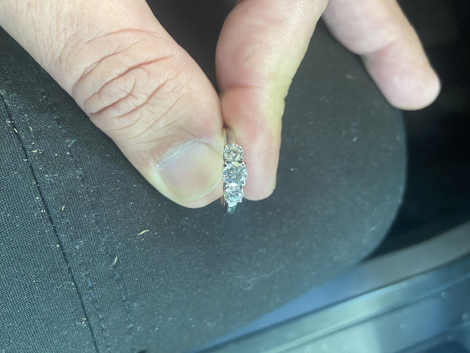 14k White Gold Engagement Ring
