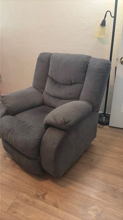 Dark gray recliner
