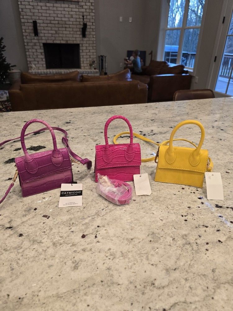 CATMICOO Mini Purses for Women, Girl , Mini Bags with Crocodile Pattern