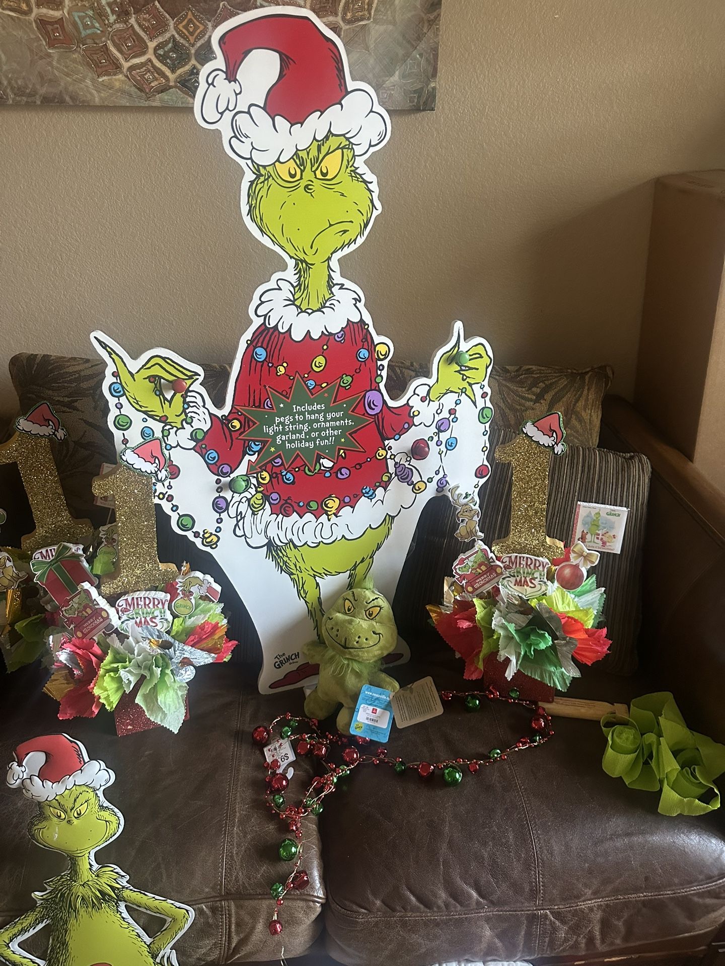 The GRINCH decoration ! ( Like NEW ) All Value At $275