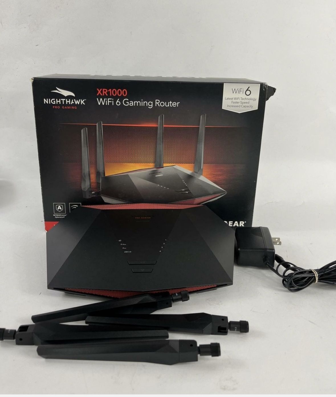 NETGEAR Nighthawk XR1000 Pro Gaming WiFi 6 Router.