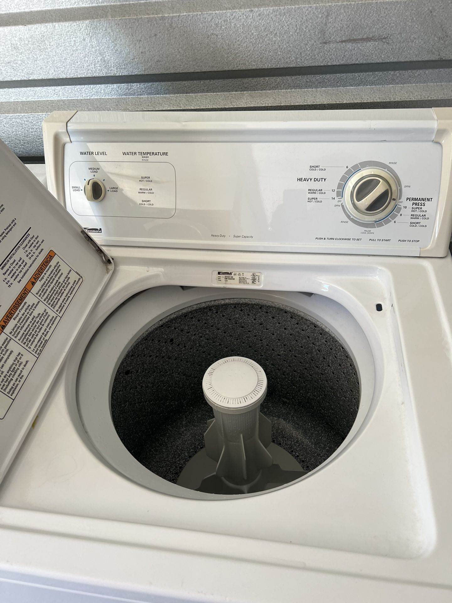 Kenmore Washer Machine