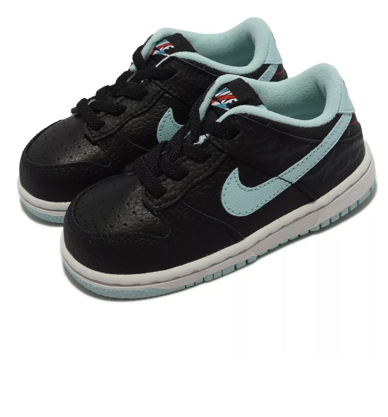 Nike Dunk Low SE TDE Barber Shop Black Blue Toddler Infant Casual DH9760-001
