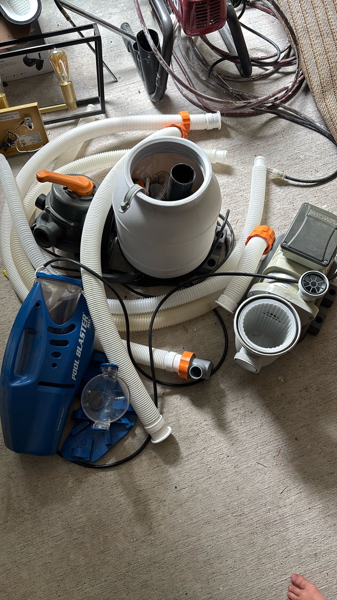 Two Pool Filters And Pool Vacuum - Free