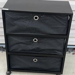 Houser Dresser Storage with 3 Drawers, Fabric Dresser 