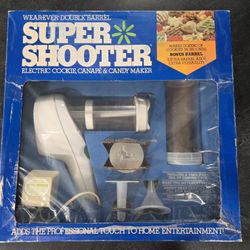 WearEver DOUBLE BARREL SUPER SHOOTER Electric Cookie Candy Maker 70001B 