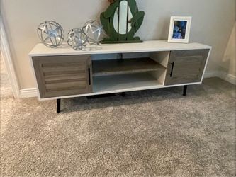 Modern TV Stand with Sliding Doors