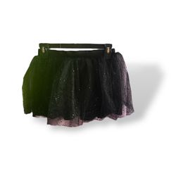 Girls one size sparkly Black Tulle Skirt