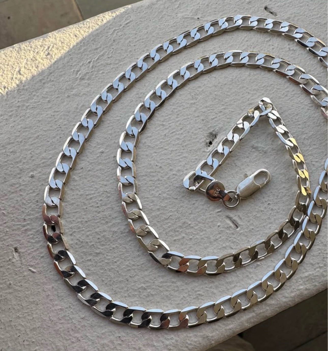 Real silver chain