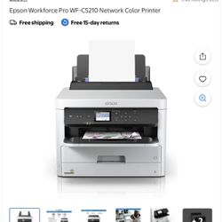 Epson Workforce Pro WF-C5210 Network Color Printer NEW IN BOX