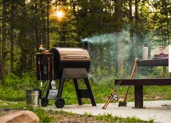TRAEGER PELLET GRILL SMOKER LIKE NEW PRO 22 used like new very clean