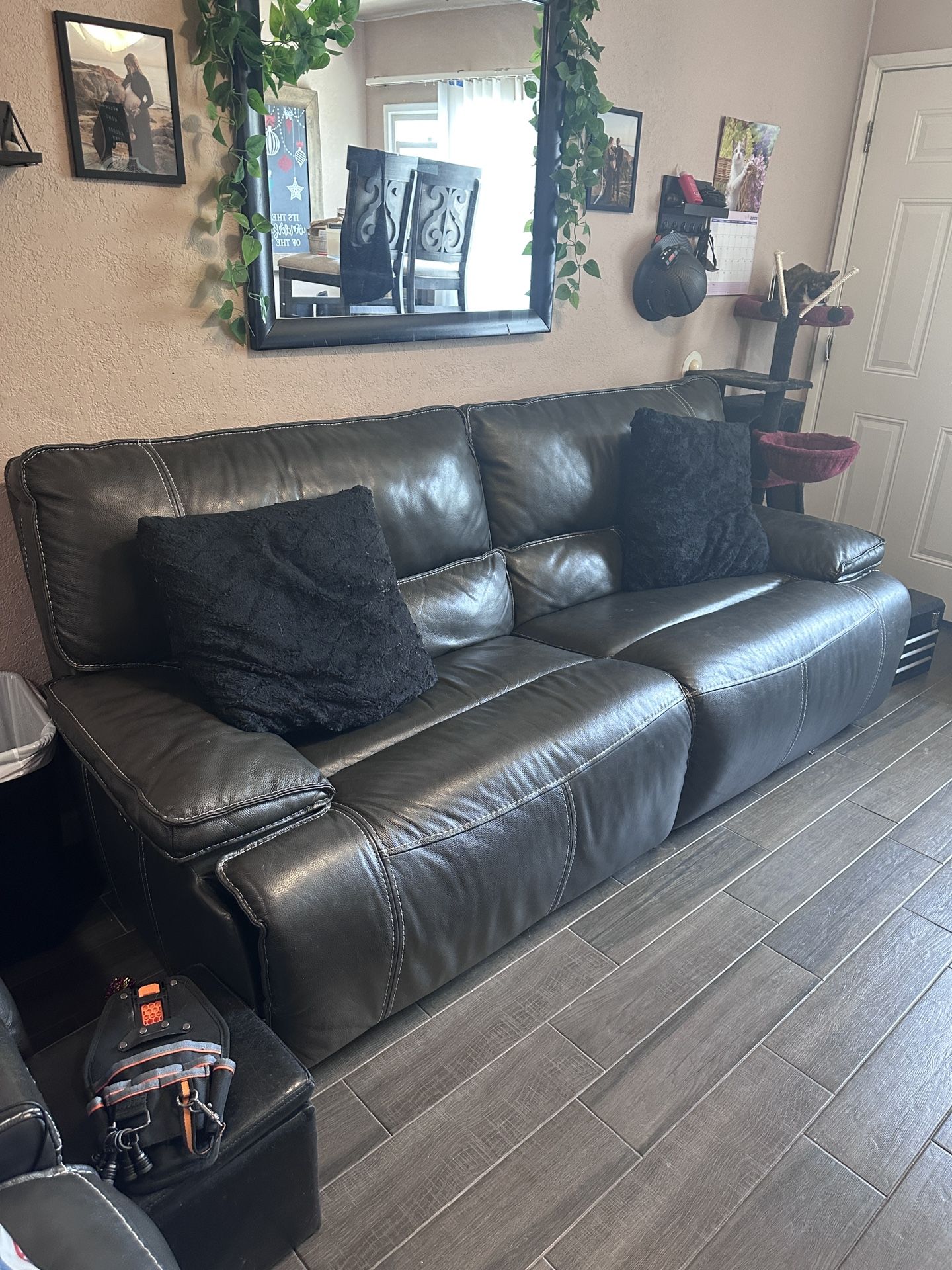 Black Leather Recliner For Sale