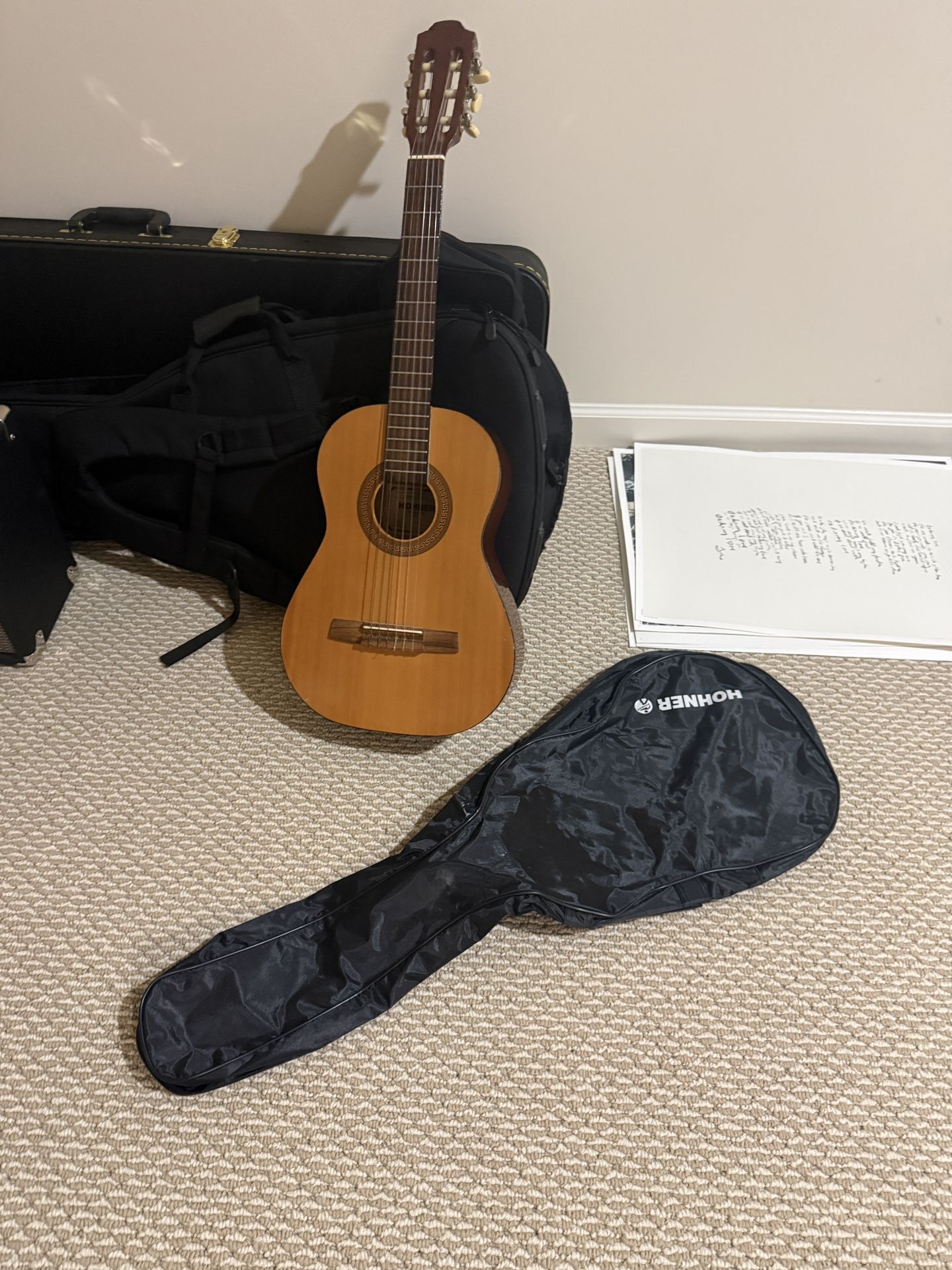 Hohner Acoustic Guitar with Case