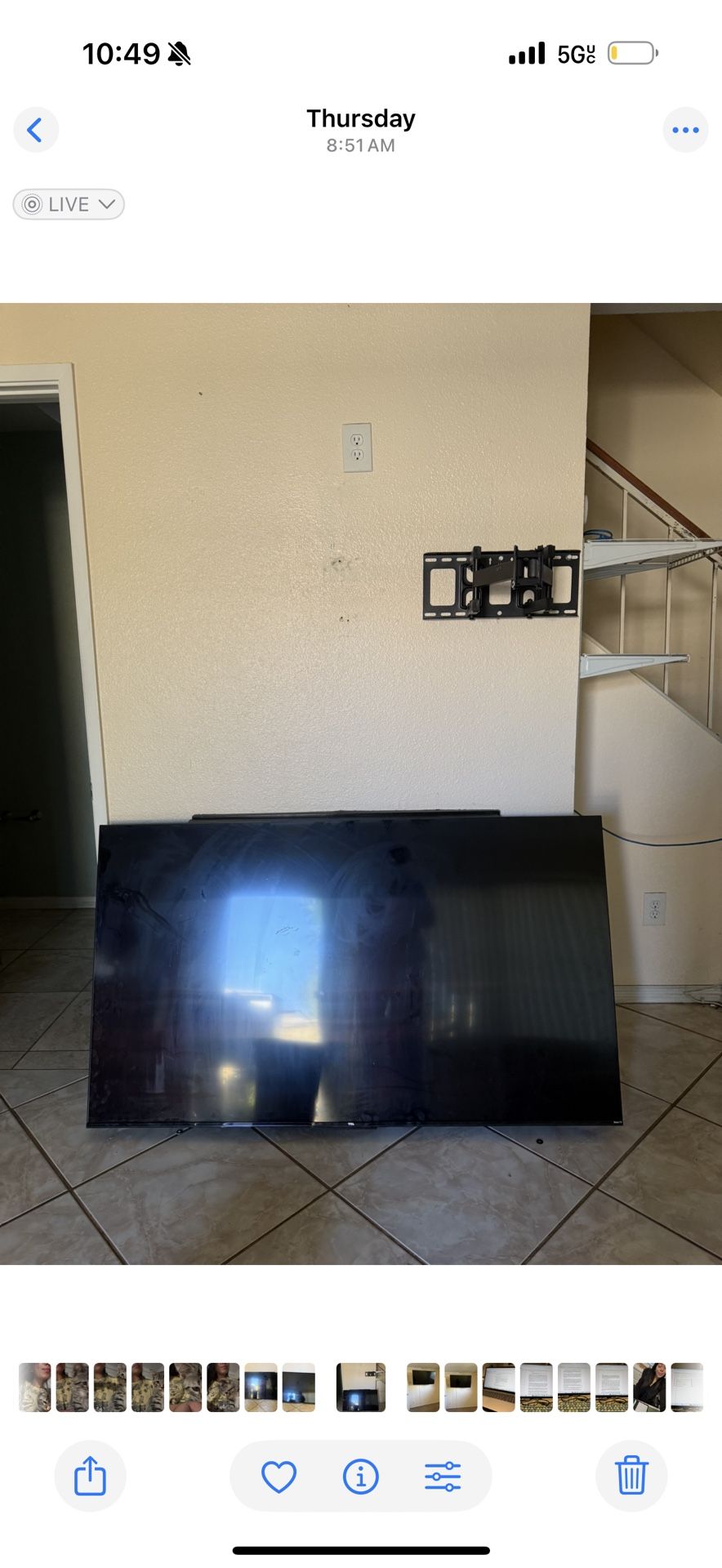 65” Smart TV – Excellent Condition + Wall Mount + Remote