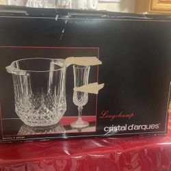 longchamp cristal d'arques wine glasses